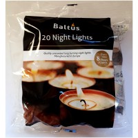 White 20 Pack Bagged 8hr Burn Night-lights 