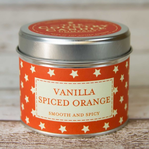 Vanilla Spiced Orange Superstars Candle In Tin