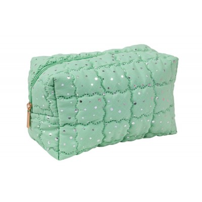 Green Quilted Toiletry Bag (6)