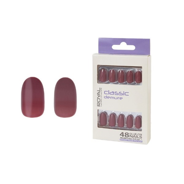 48 Classic Demure Nails +2g Glue (6)