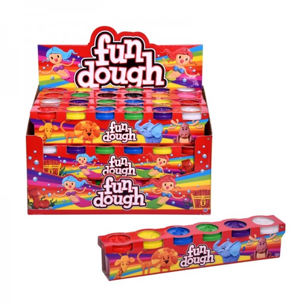 Fun Dough 6 Colours 