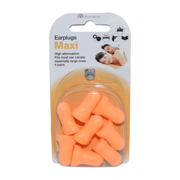 Swedsafe Maxi Earplug One Size 4pairs 