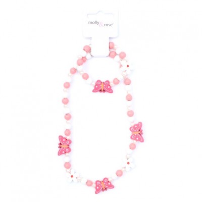 Butterfly Necklace & Bracelet Set - (3)