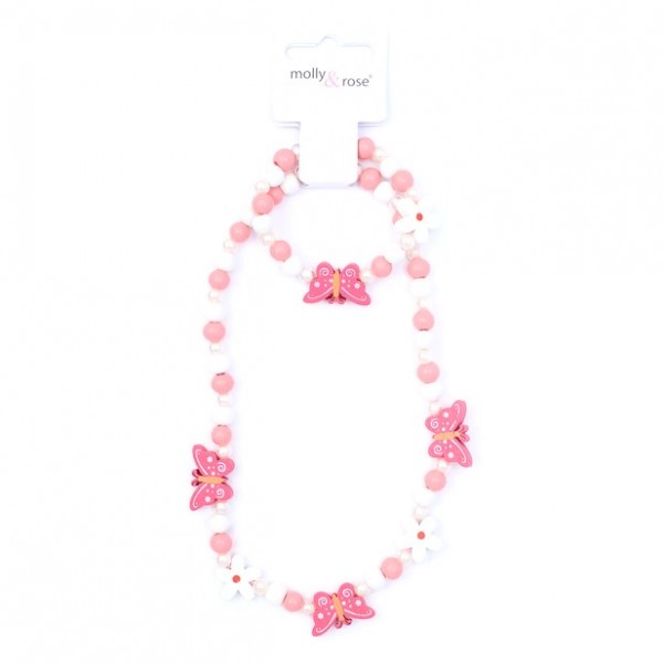 Butterfly Necklace & Bracelet Set - (3)