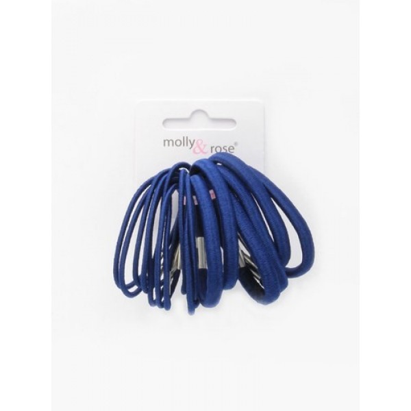 Elastics - Navy - Mixed Thickness - Card Of 18