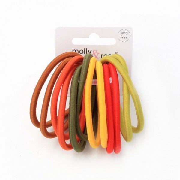 Elastics - Spice Mix - 4mm Thick - Card Of 12