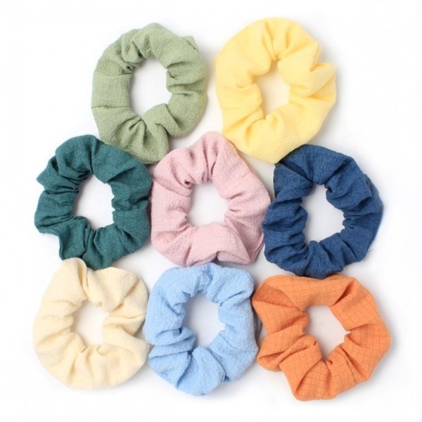 Regular - Crinkle Fabric Scrunchie. Dia.9cm (8)