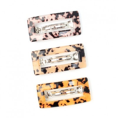 Open Rectuangular Style French Tort Barrette Clip 7.5cm 