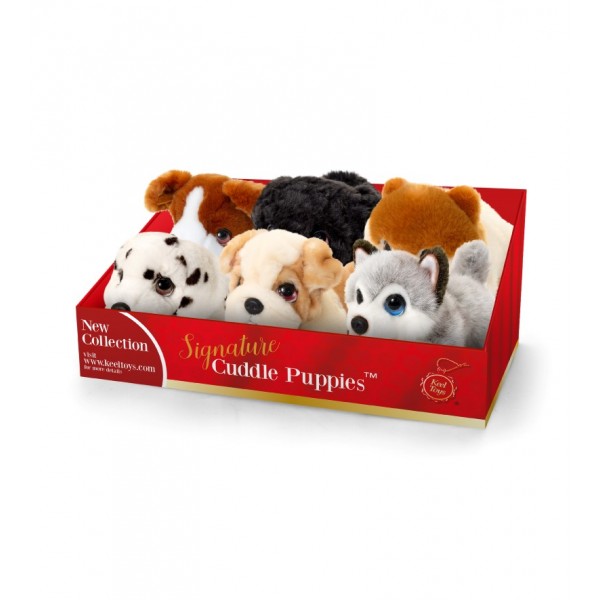 25cm Signature Cuddle Puppy 6 Asstd (6)