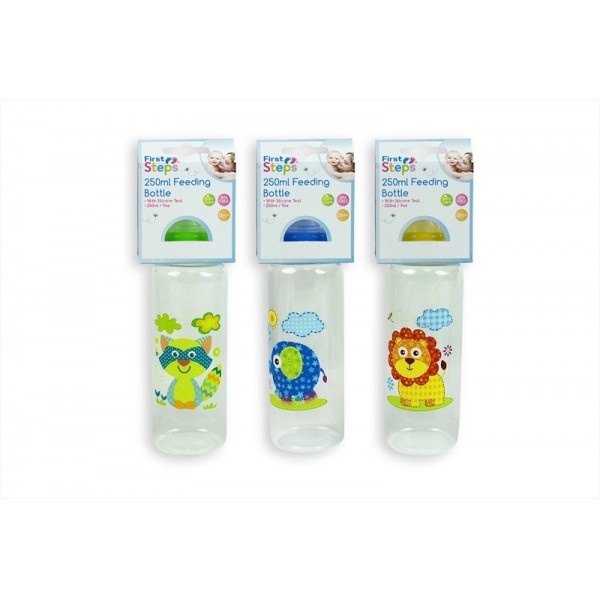 Baby bottle jungle 250ml 3 asstd 