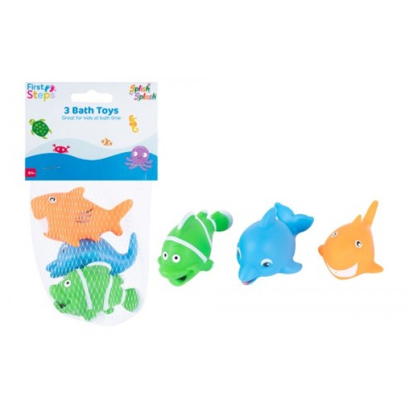 Vinyl Bath Toys Pack 3