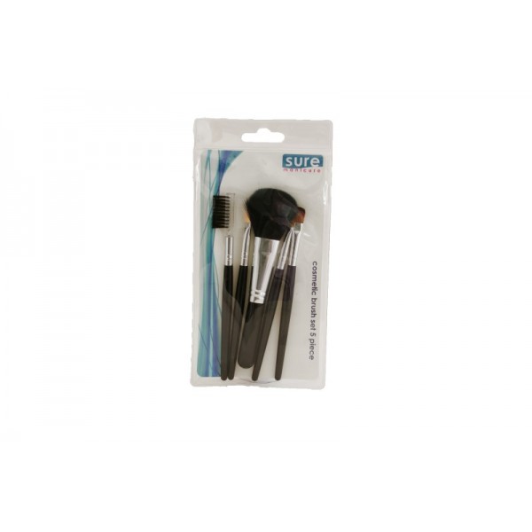 Cosmetic Brush Set 5 Piece (Pk6) 