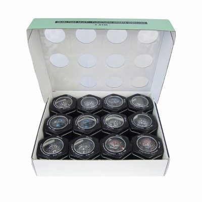 Mens Multi-function Dual Time Watch Asst Pk - 12