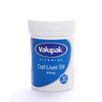 Cod Liver Oil 400mg Capsules 30s