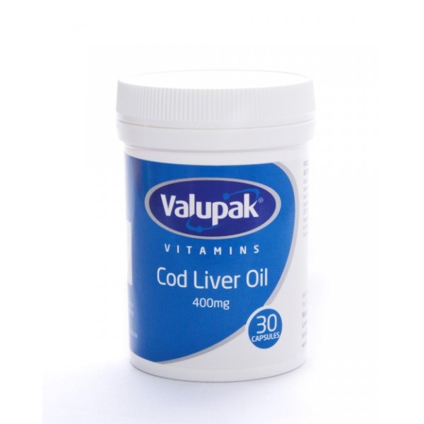 Cod Liver Oil 400mg Capsules 30s