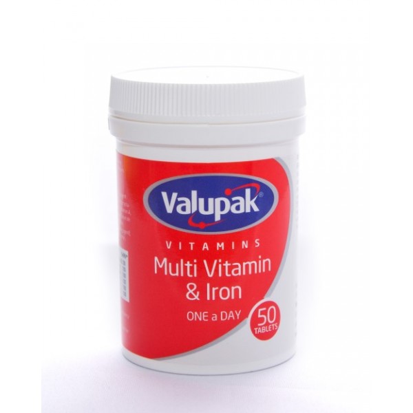 Multi Vitamin & Iron Oad Tablets 50s
