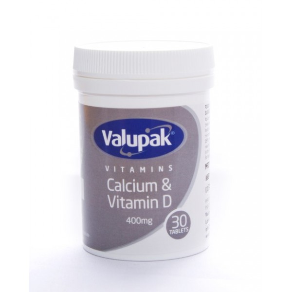 Calcium & Vitamin D 400mg Tablets 30s