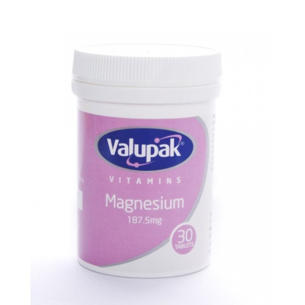 Magnesium 187.5mg Tablets 30s