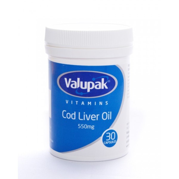 Cod Liver Oil 550mg Capsules 30s