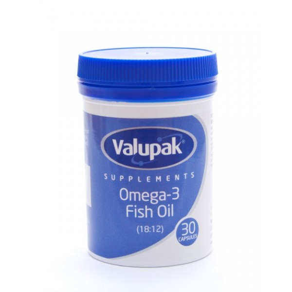 Omega 3 Fish Oil (18:12) 1000mg Capsules 30s