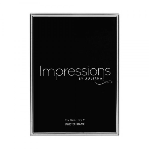 5" X 7" - Impressions Thin Silver Plated Photo Frame