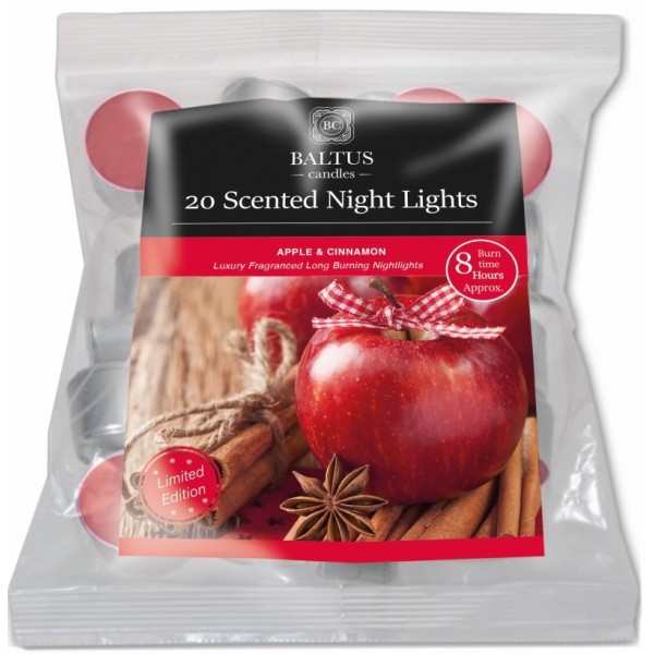 20pk 8hr Burn Night-lights Scented Apple Cinnamon (26)