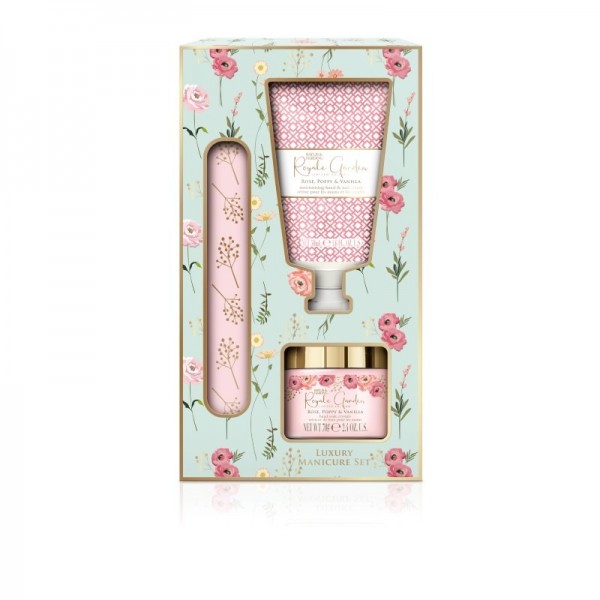 Royale Garden Rose, Poppy & Vanilla Lux Manicure Gift Set (6)