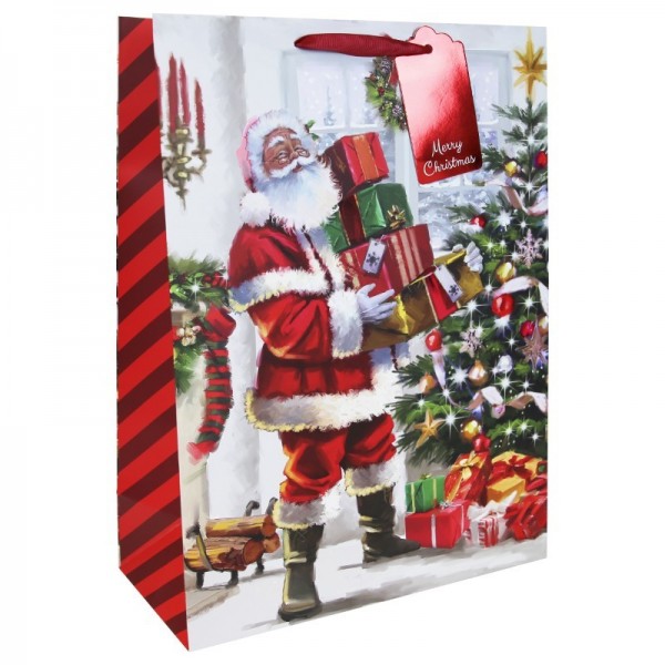 Joyful Santa Xl Bag X2 Asstd  (12)