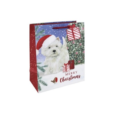 Westie White Kraft Medium Bag  (12)