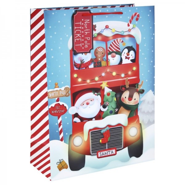 Santa Fri Bus Wide Xl Gift Bag  (12)