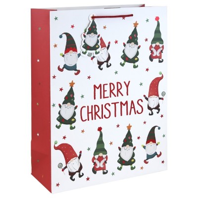 Merry Xmas Gonk W/kraft Xl Bag  (12)