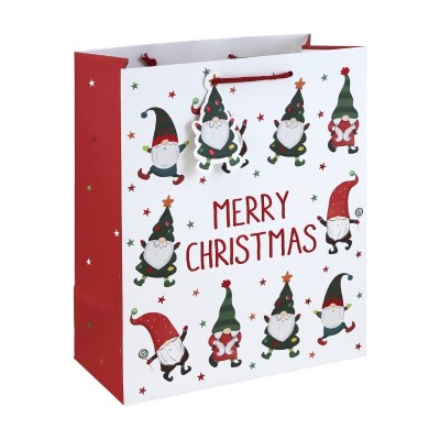 Merry Xmas Gonk W/kraf Large Bag  (12)
