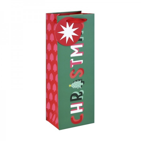 Merry Xmas Brights Bottle Bag  (12)