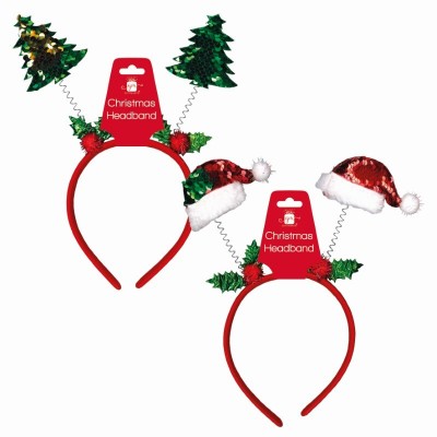 Tree & Hat Sequins Headband (24)