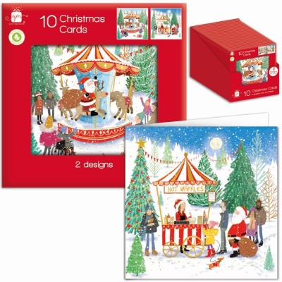 Cards Pk10 Sq Whimsical Scene (24)