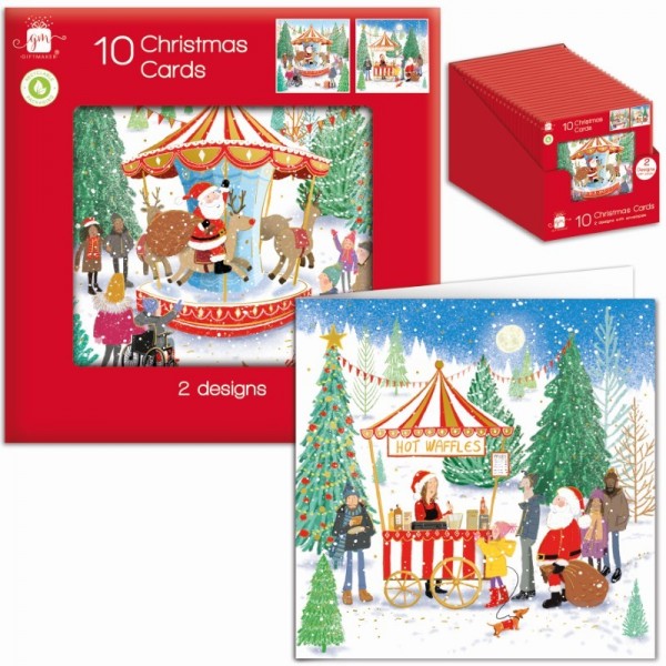Cards Pk10 Sq Whimsical Scene (24)