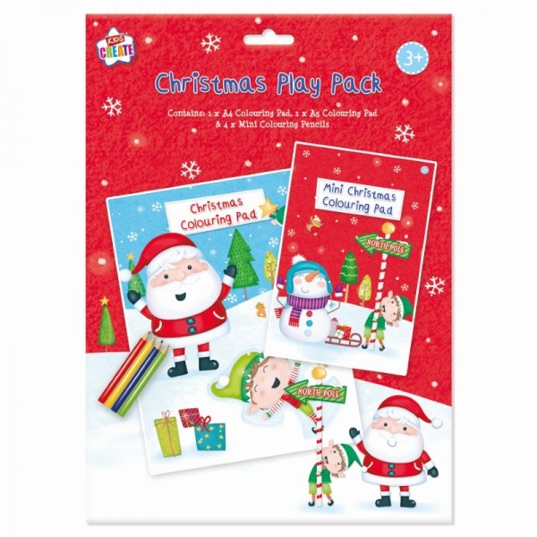 Xmas Play Pack & Pencils (12)