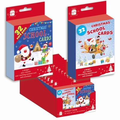 Cards 32 School Cute Santa&fri (24)