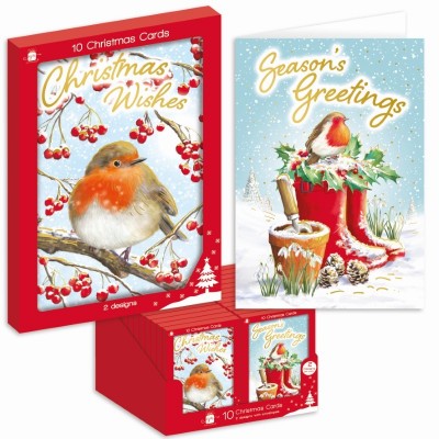 Cards Pk10 Sq Robins 2 Des (24)