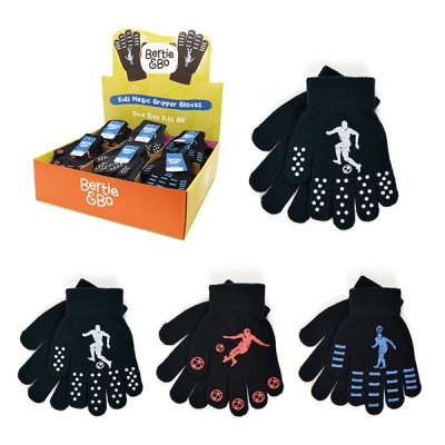 Boys Thermal Magic Gripper Gloves In Display Unit (48)