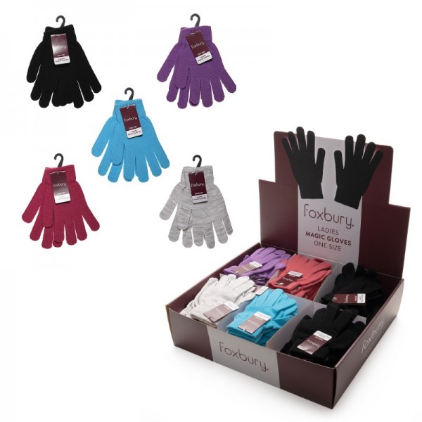 Ladies Magic Gloves In Display Unit