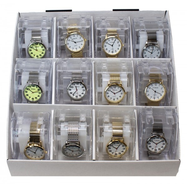 Gents Citron Watch With Expander Strap Cdu (12)