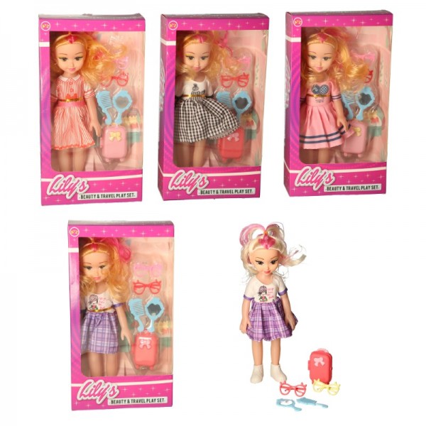Teen Doll W/acc 30cm 4 Asstd (12)