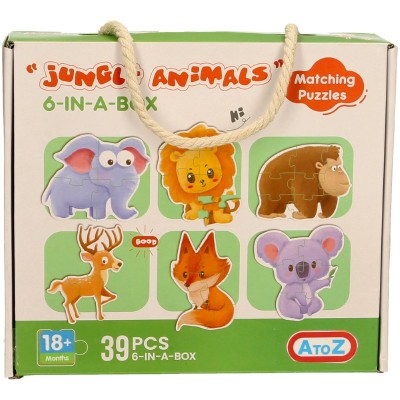 Jigsaw-6 Puzzles (Jungle Animals) (6)