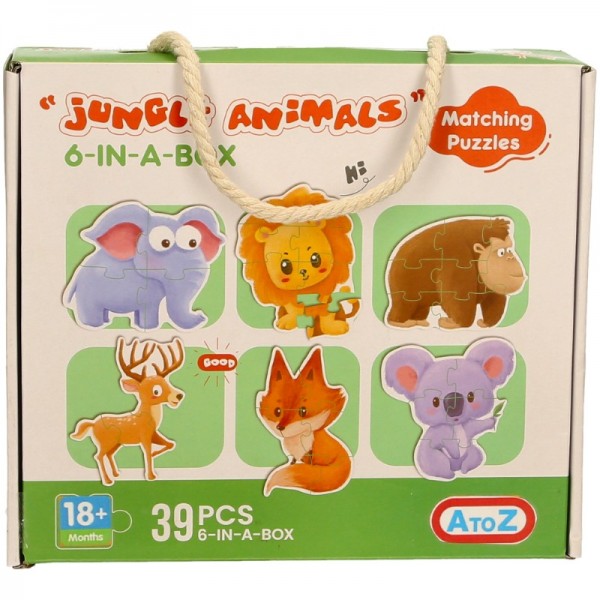 Jigsaw-6 Puzzles (Jungle Animals) (6)