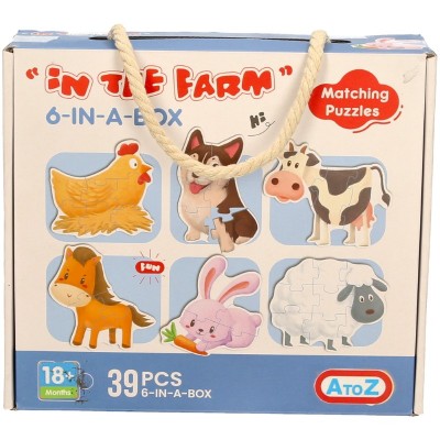Jigsaw-6 Puzzles (Farm Animals) (6)