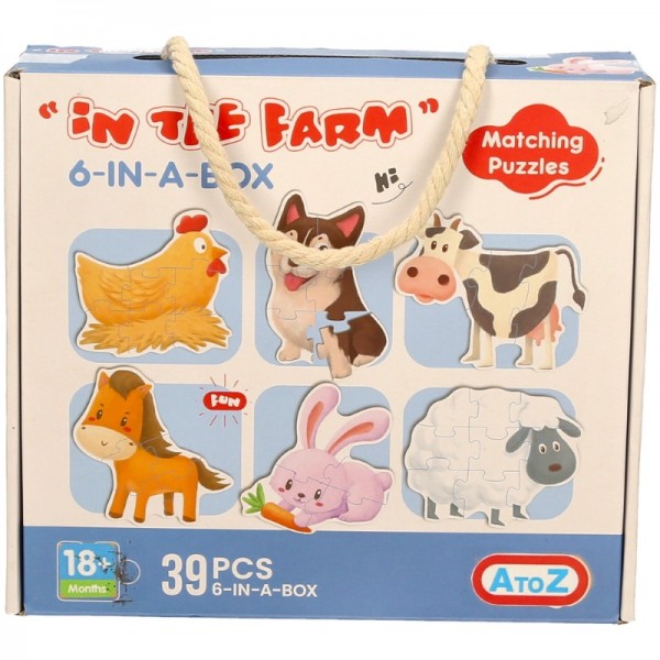 Jigsaw-6 Puzzles (Farm Animals) (6)