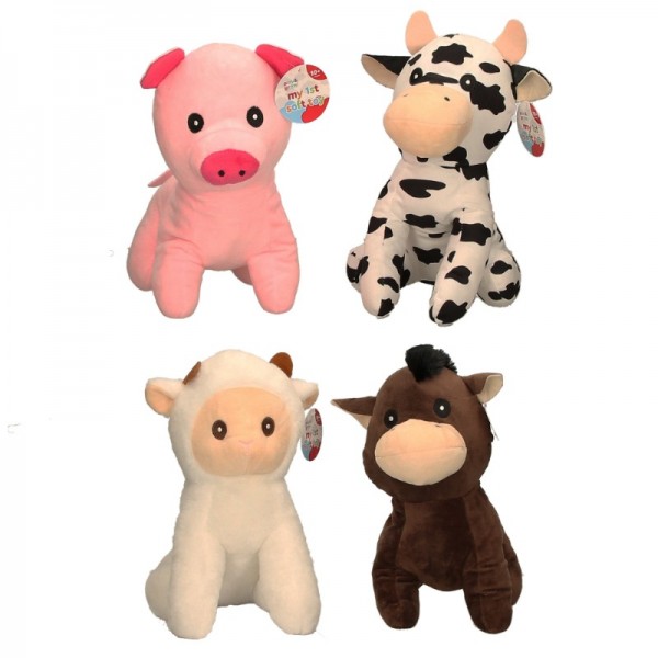 28cm Soft Farm Animals 4 Asstd (12)