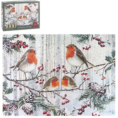 Xmas Robins Wooden Puzzle 1000 Pcs (3)