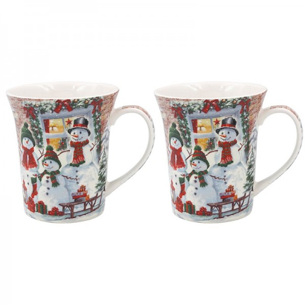 Snowmen Mugs 2 Set (3)
